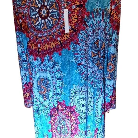 HiMONE Women's Wild Tyedye Inspired Shirt dress XXL - Picture 5 of 10